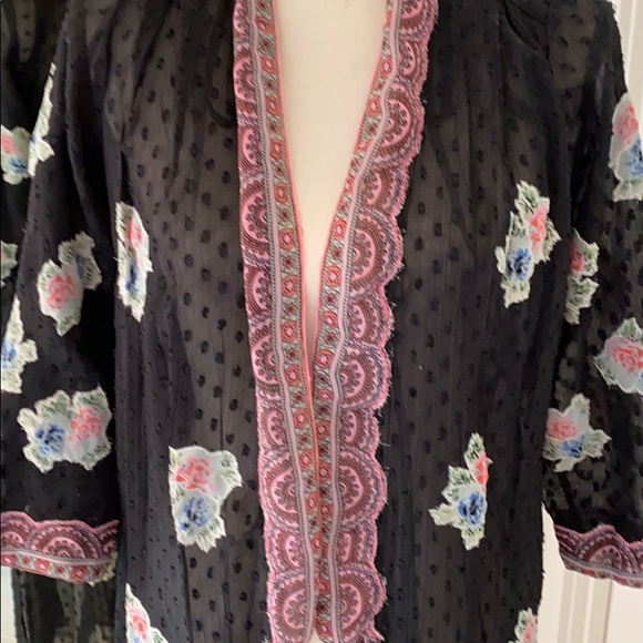 River Island Sexy Long Filmy Robe - Picture 2 of 6